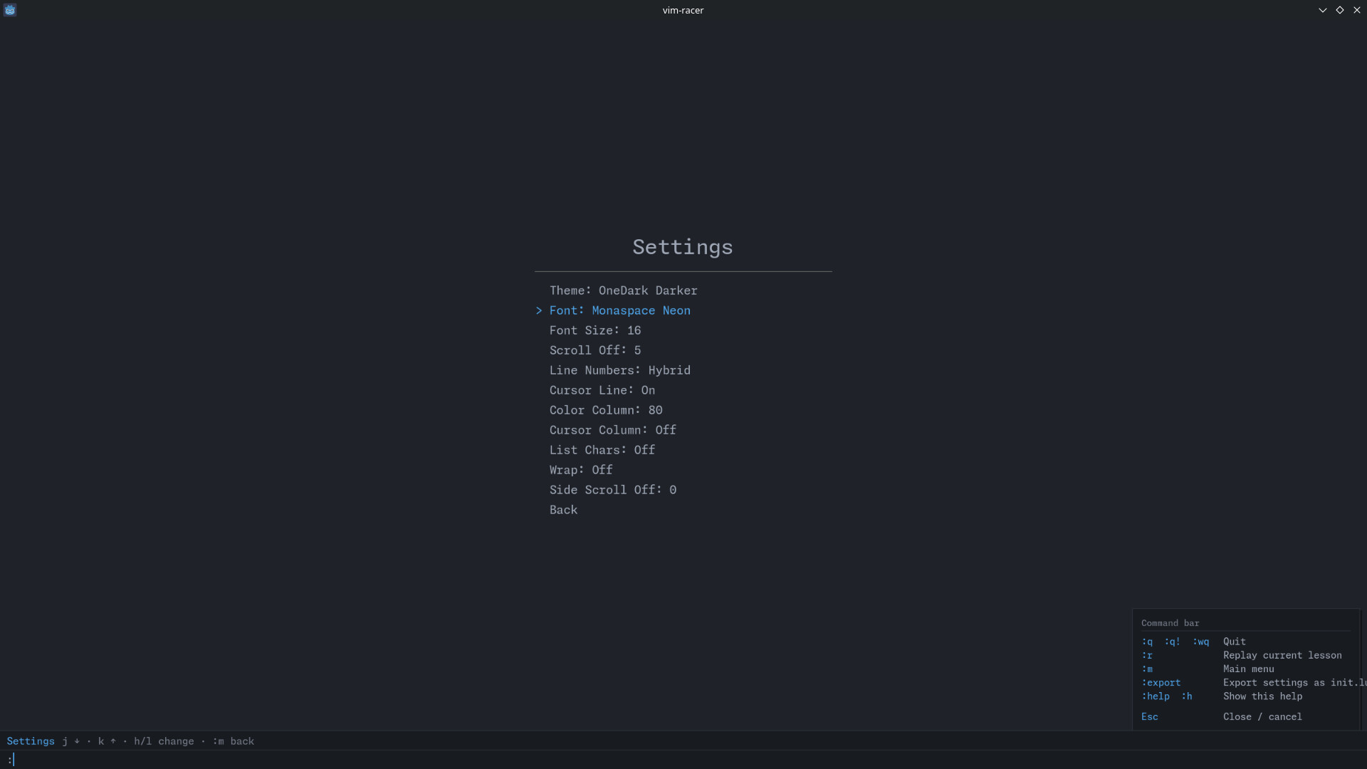 vim racer screenshot #10