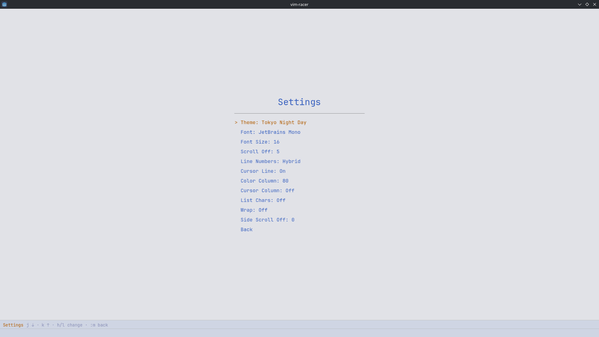 vim racer screenshot #9