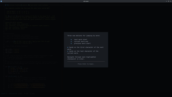 vim racer screenshot 5