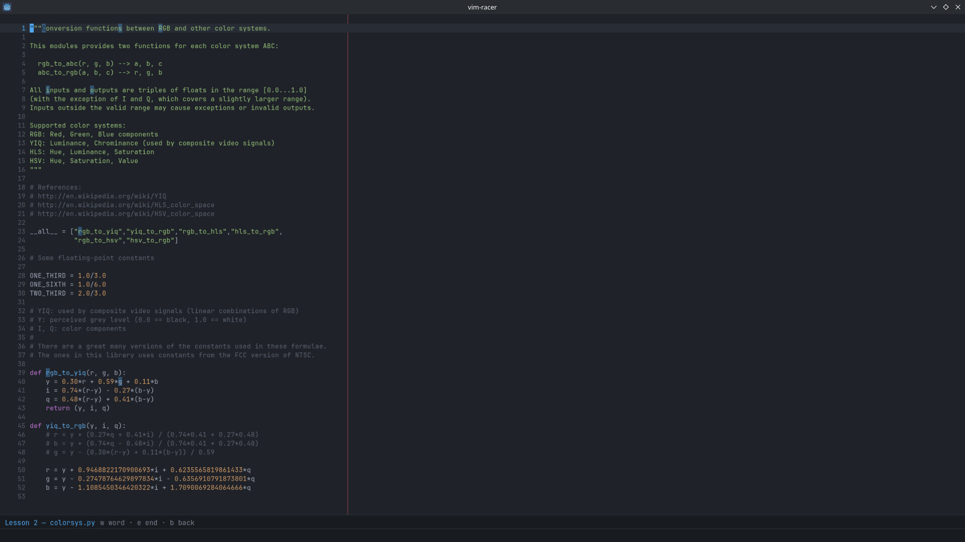 vim racer screenshot #6