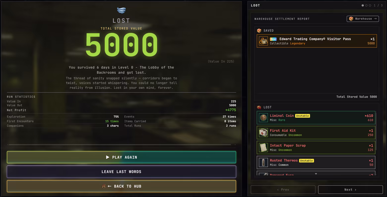 Backrooms: Archive screenshot 2