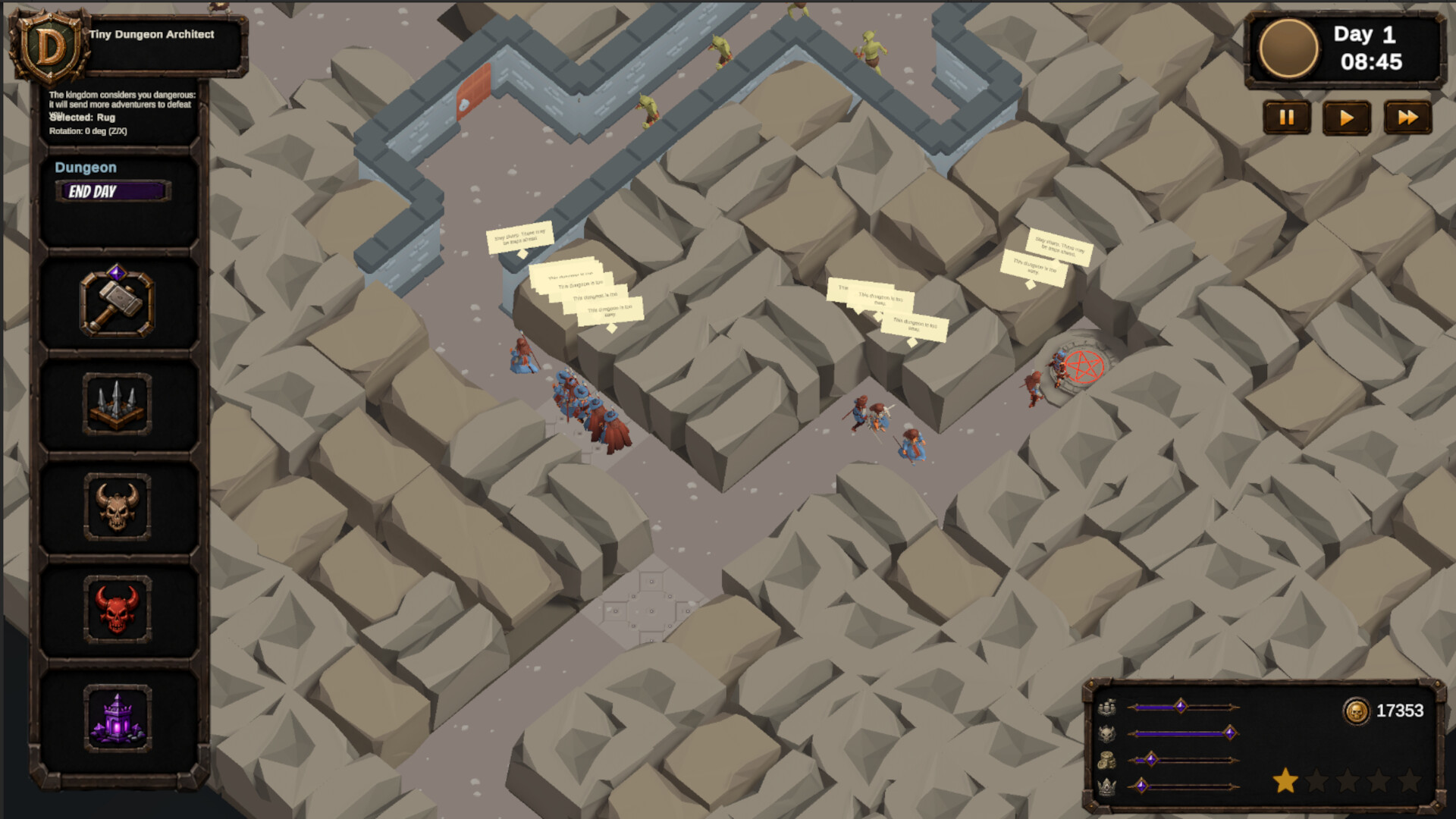 Fame & Fear: Dungeon Architect screenshot 5