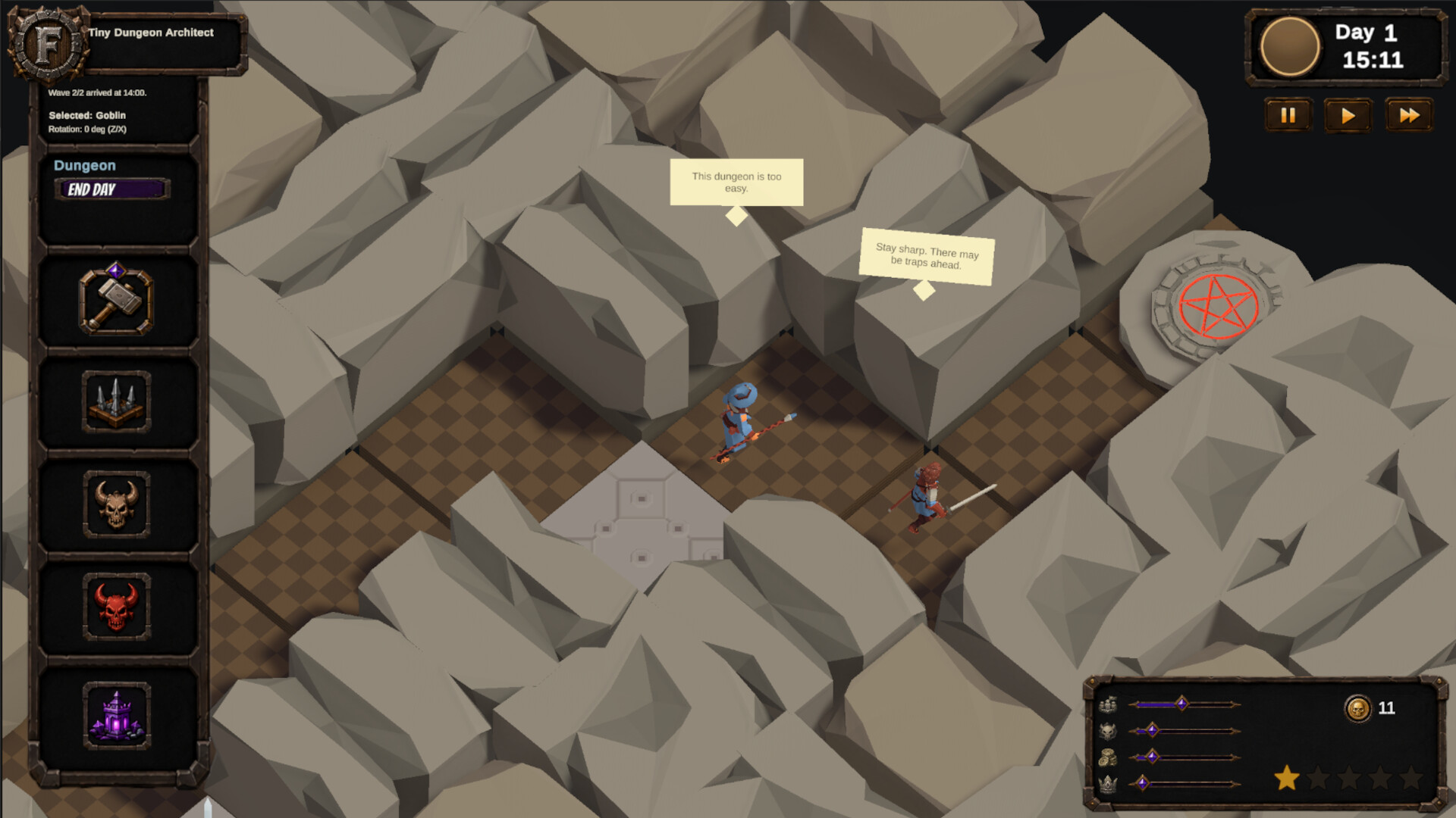 Fame & Fear: Dungeon Architect screenshot 2