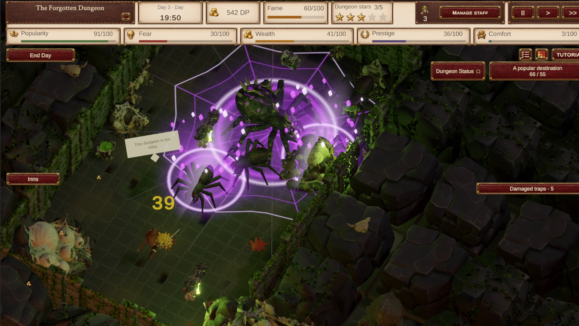 Fame & Fear: Dungeon Architect screenshot #4