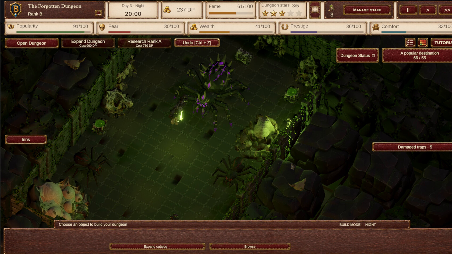 Fame & Fear: Dungeon Architect screenshot #3