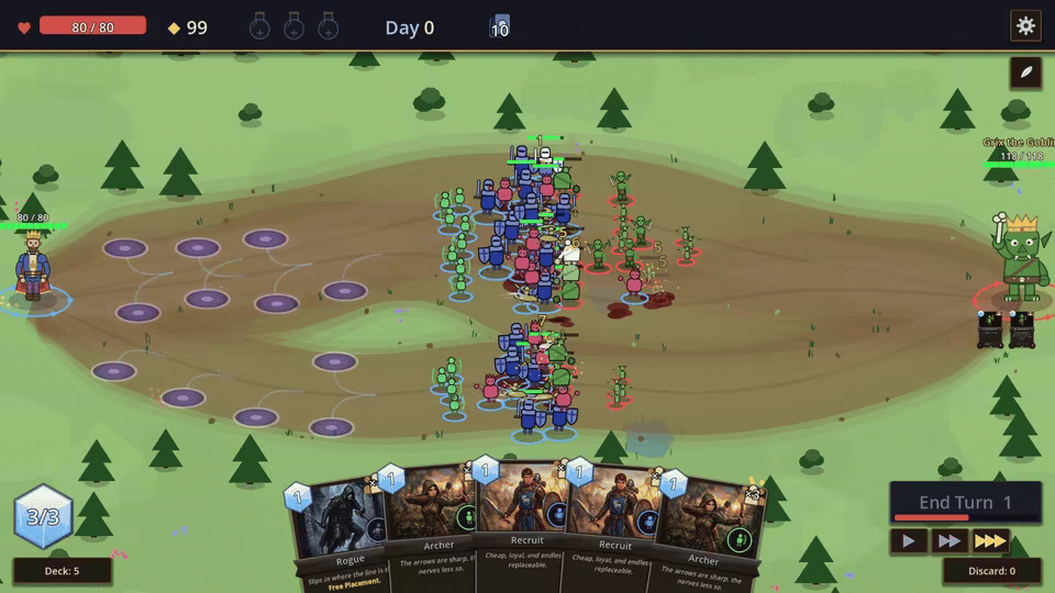 Warlords: Deckbuilding Autobattler video 1