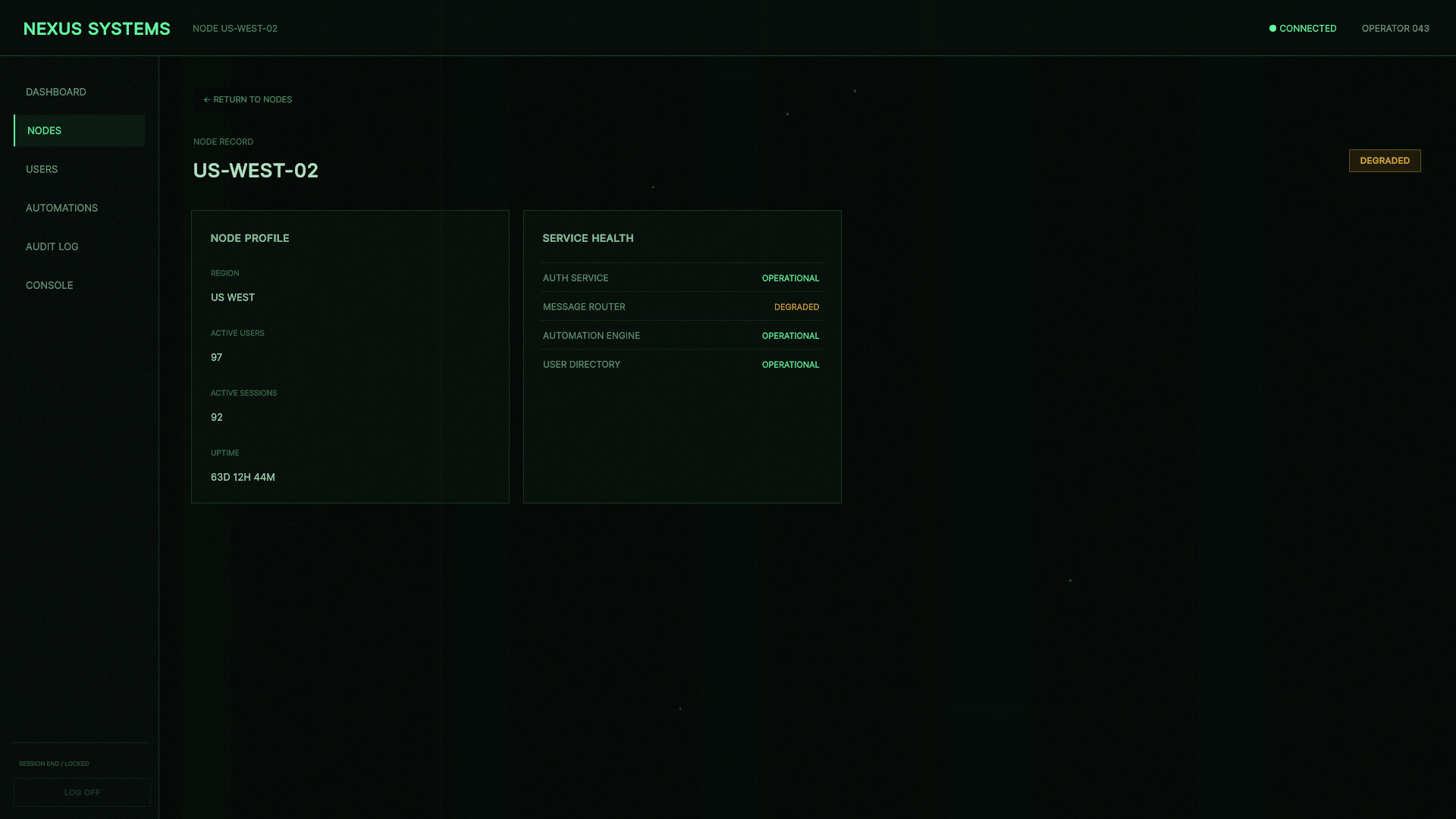 NODE ZERO screenshot 3