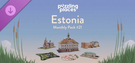 Capa oficial de Puzzling Places - Monthly Pack #21 - Estonia