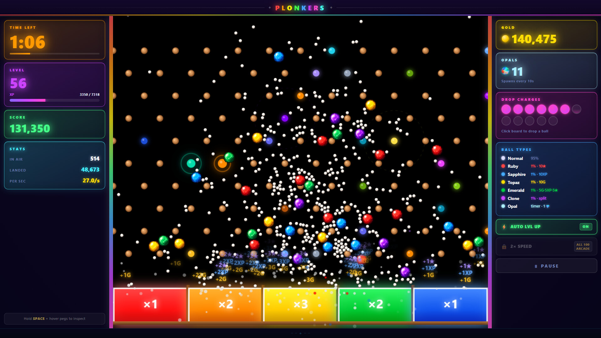 Plonkers - totally bonkers plinko screenshot