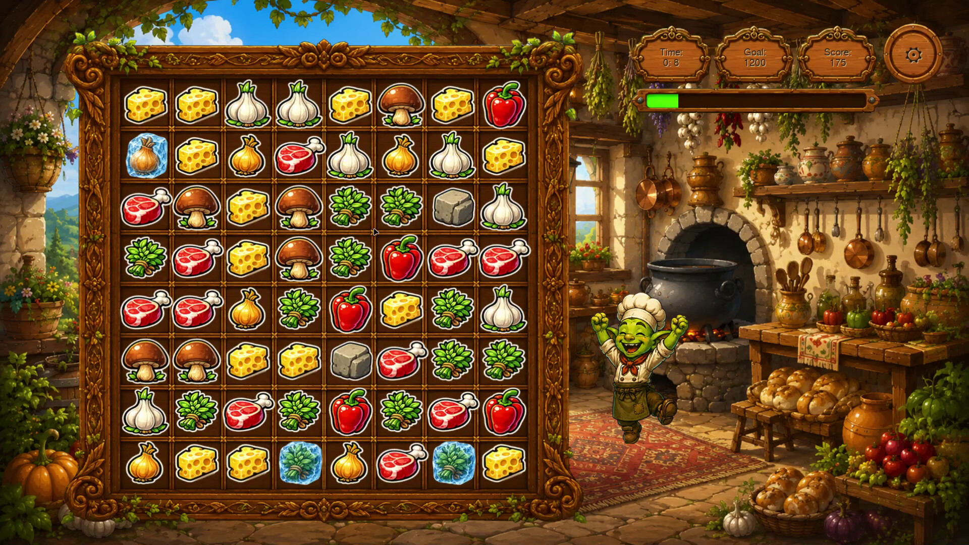 Goblin and Recipes: Match-3 Adventure screenshot 3