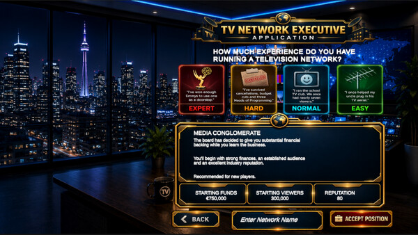 TV Network Simulator screenshot 2