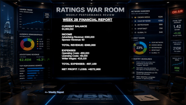 TV Network Simulator — 12