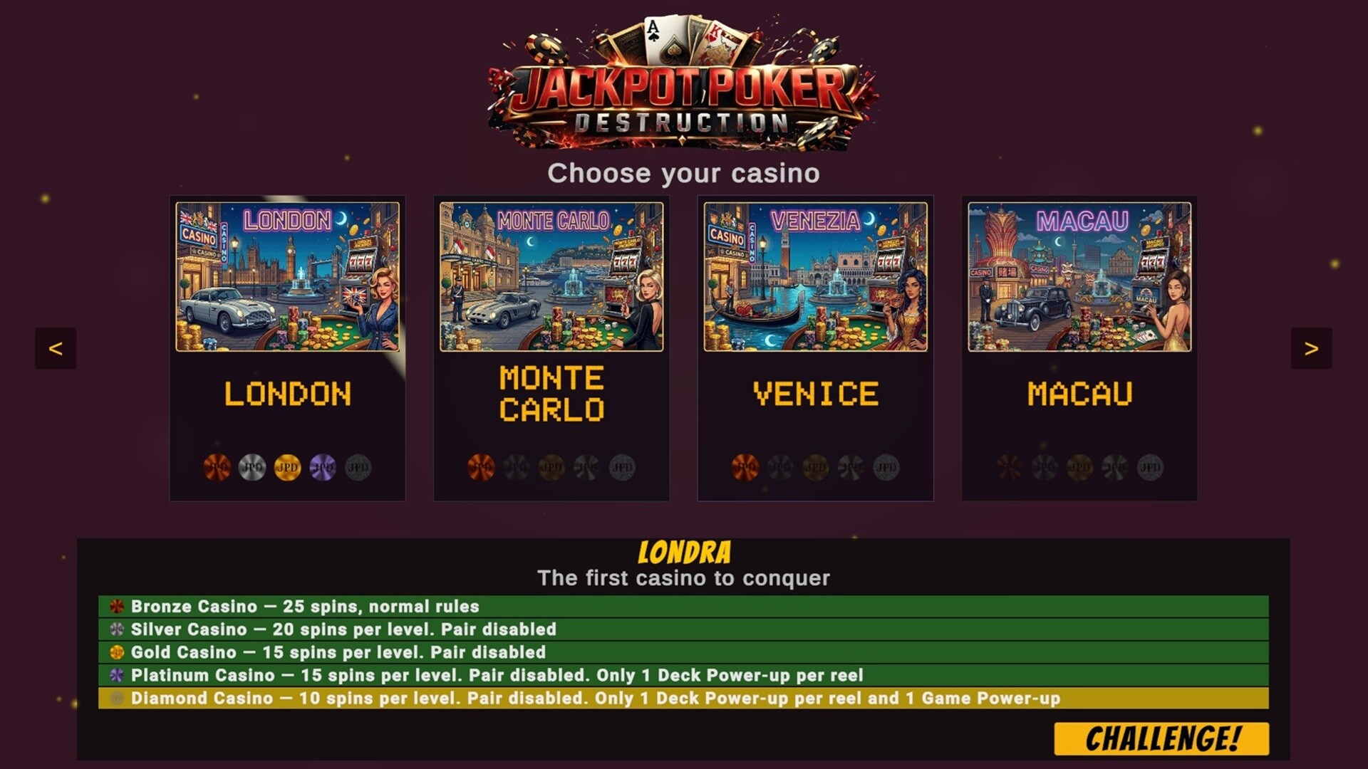 Jackpot Poker Destructionのスクリーンショット 1