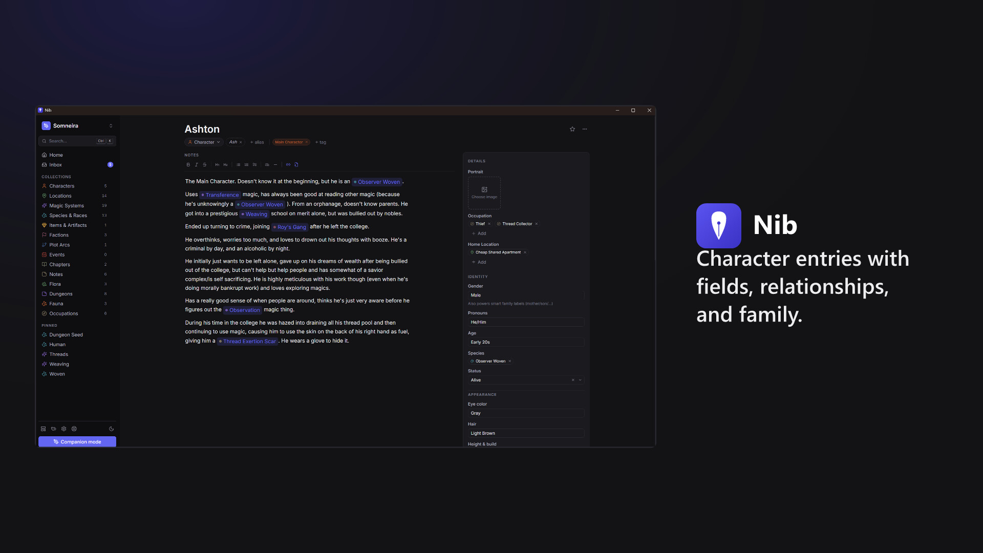 Nib screenshot