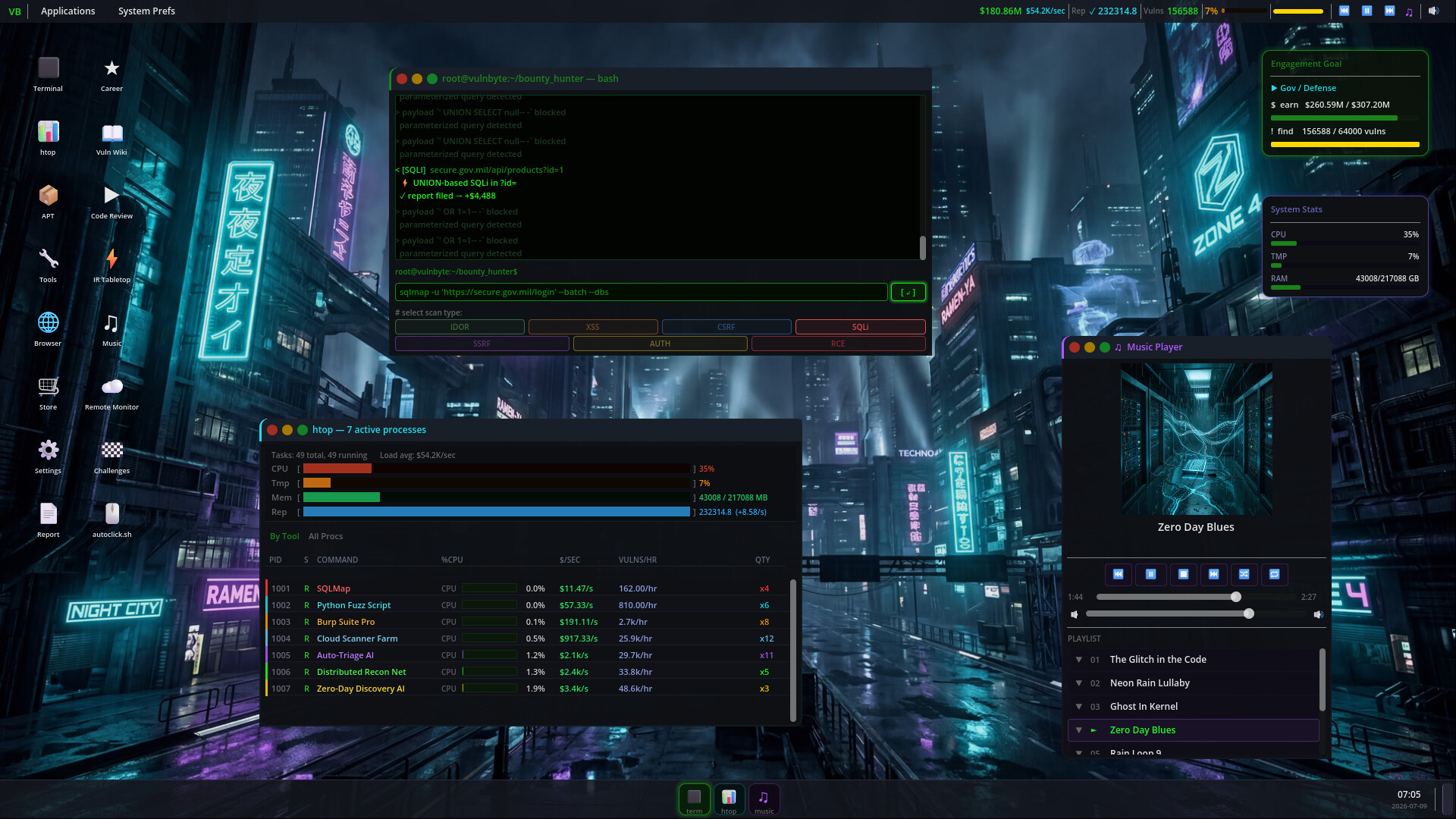 Bug Bounty Hunter — Idle 스크린샷 5