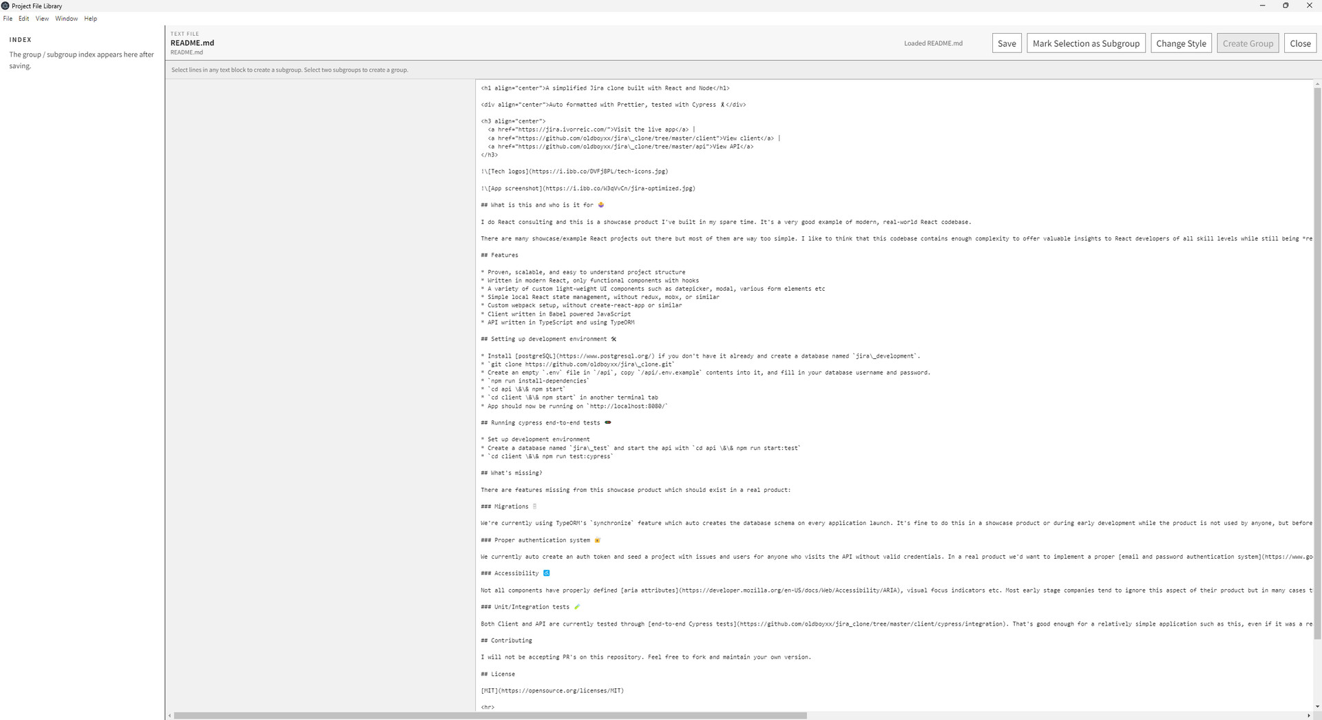 Project File Library screenshot 4