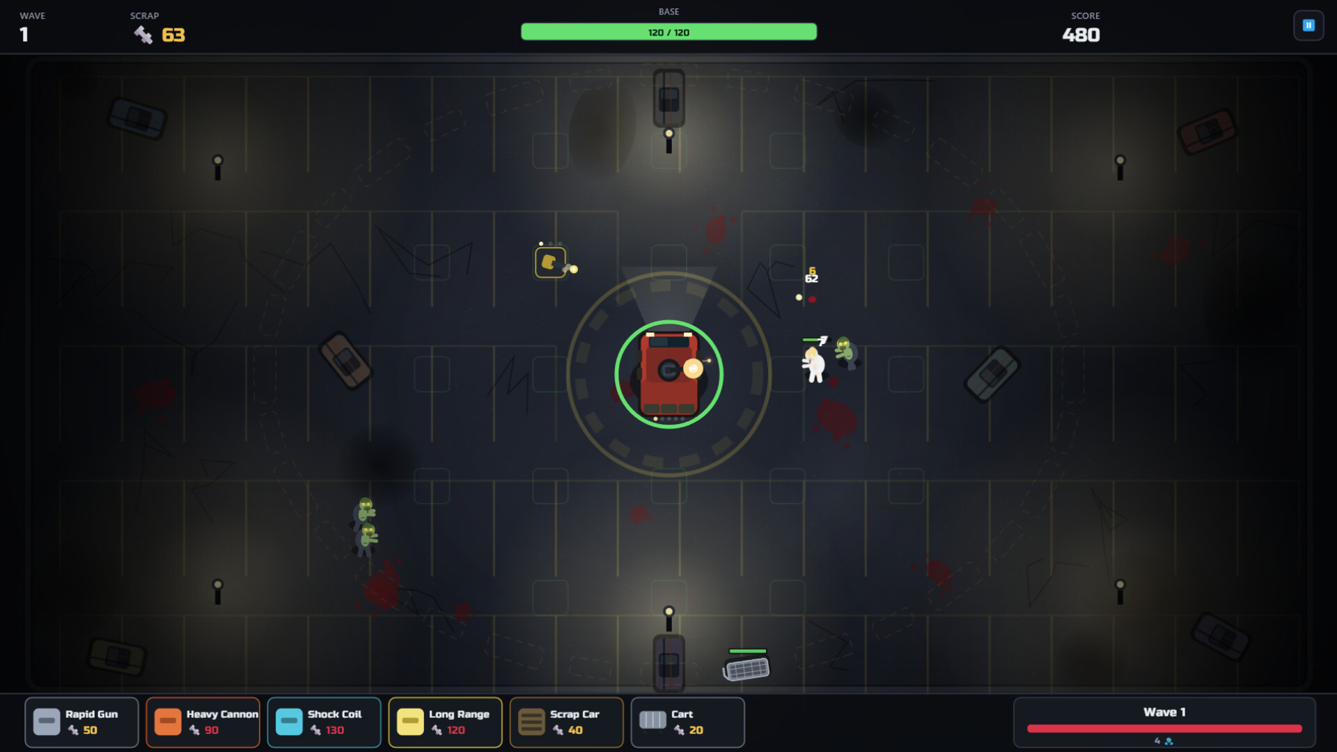 Zombie Parking Lot Defense screenshot 7