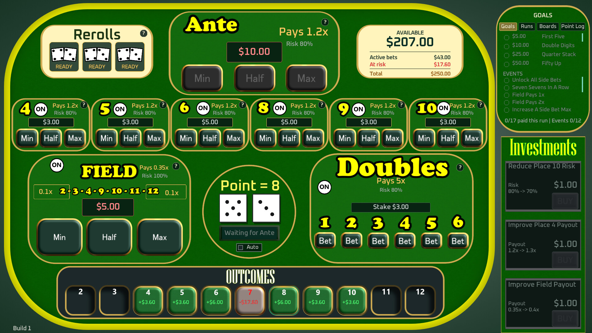 Incrementable Craps screenshot 6