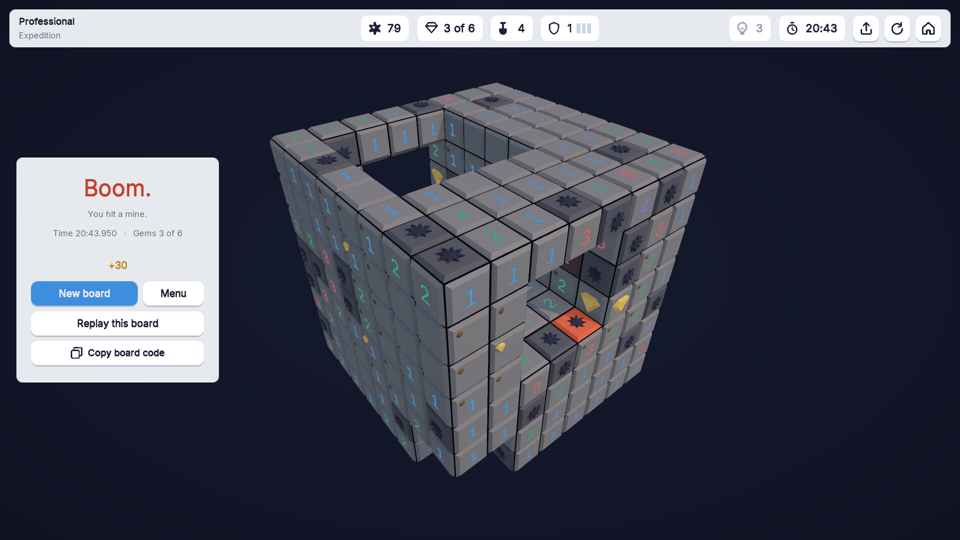 Cube Sweeper: 3D Minesweeper screenshot 7