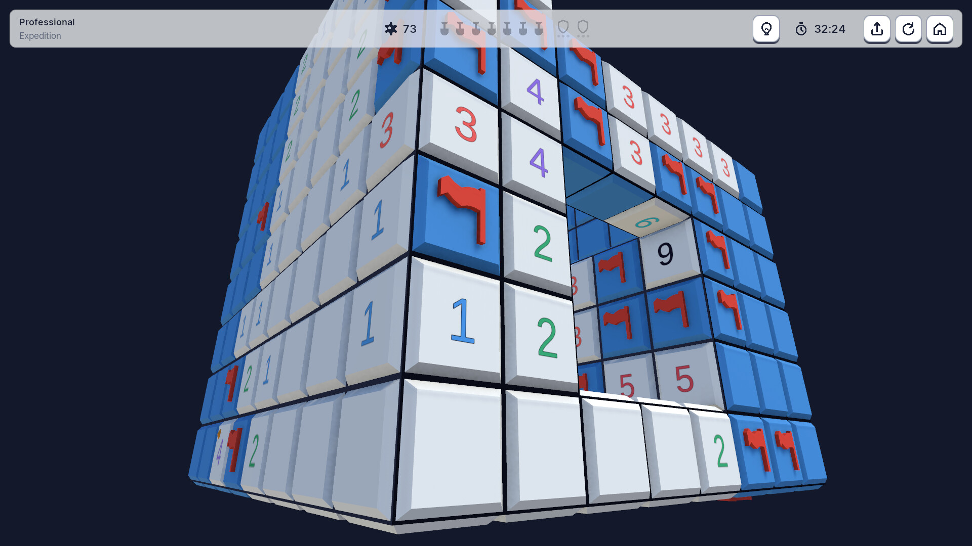 Cube Sweeper: 3D Minesweeper screenshot #3
