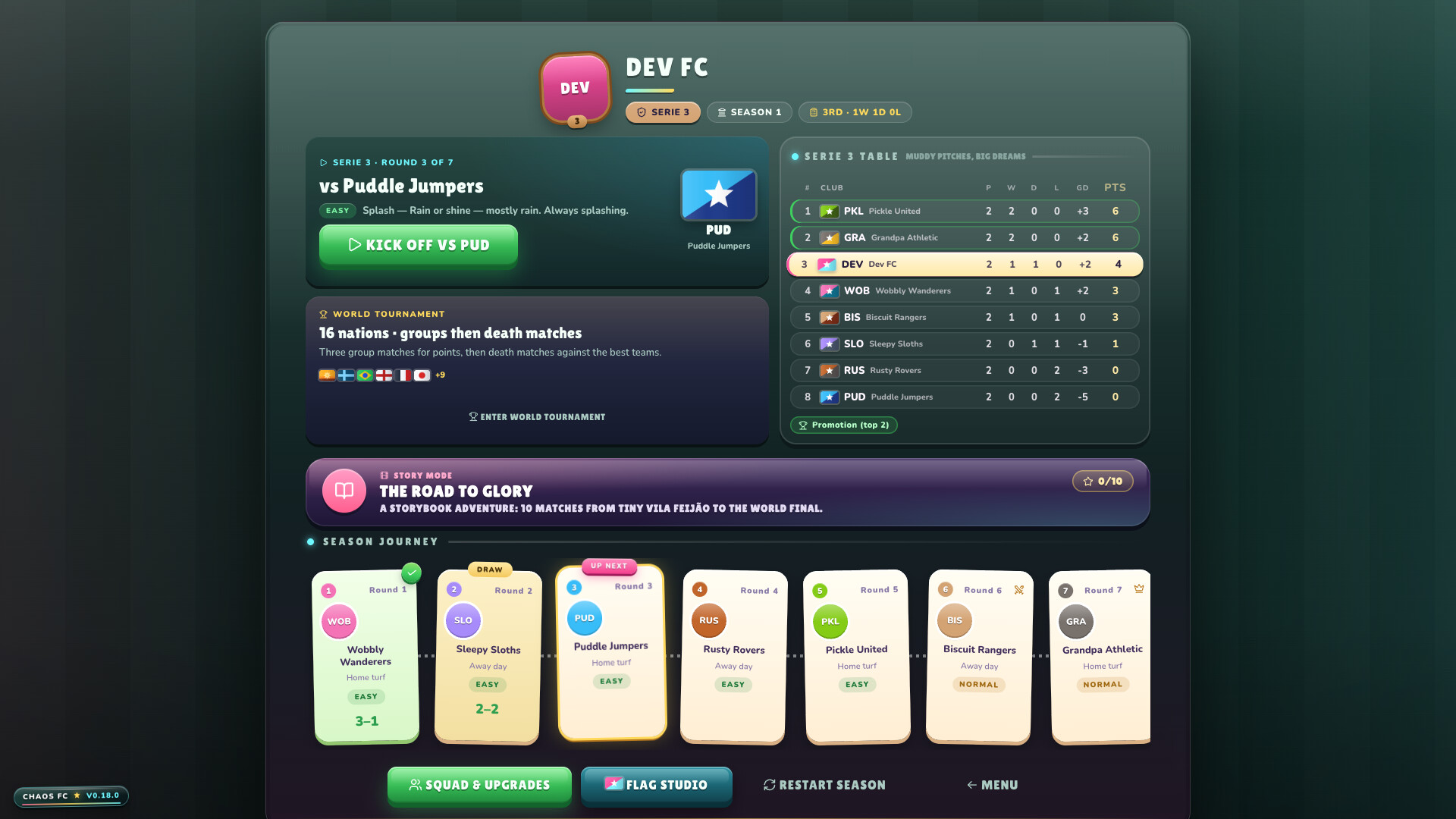 Chaos Football Club screenshot