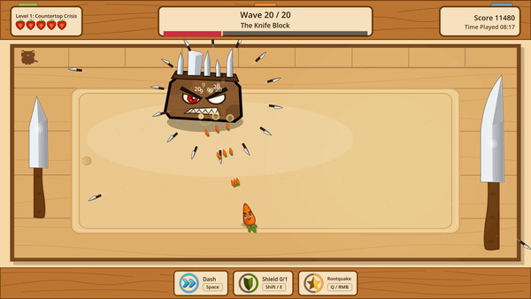 Brave Vegetable: Kitchen Escape screenshot 1