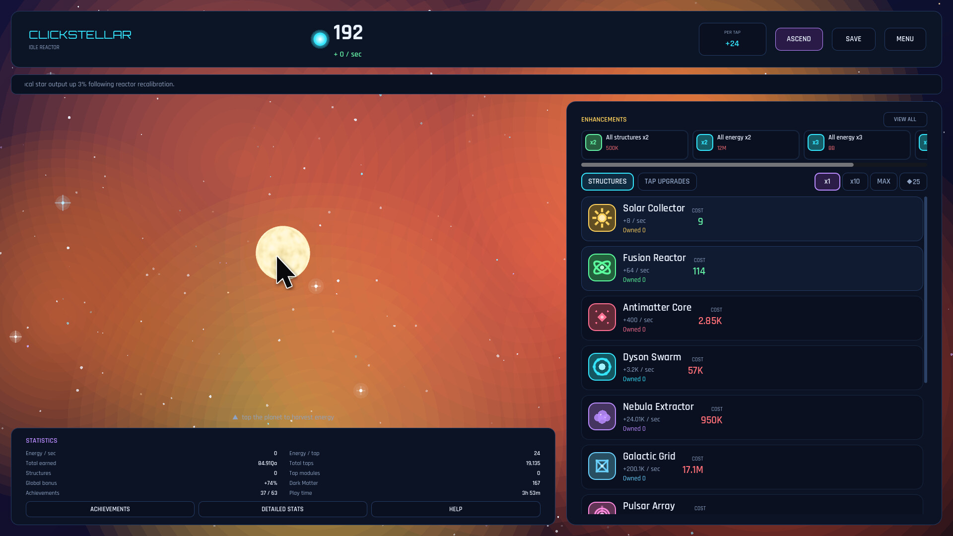 Clickstellar