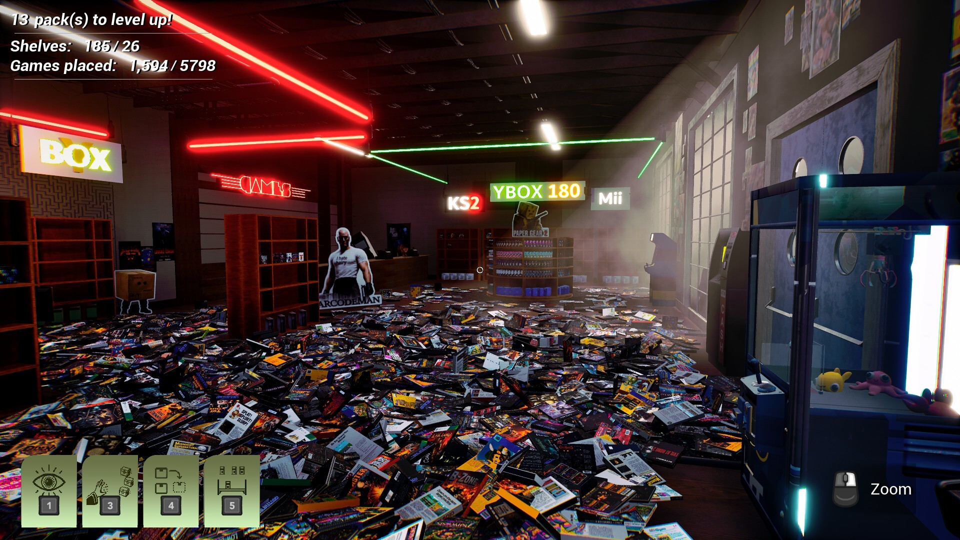 MY CAT SCATTERED GAMES: Tidy Videogame Supermarketのスクリーンショット 1