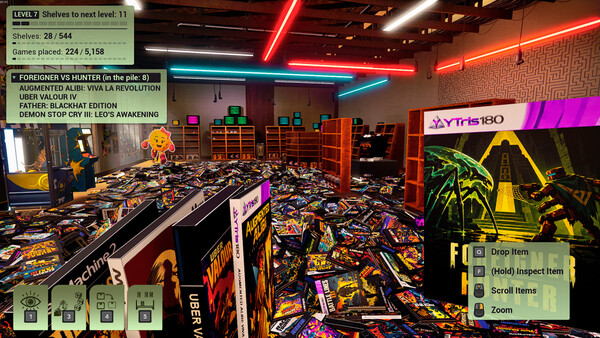 MY CAT SCATTERED GAMES: Tidy Videogame Supermarket screenshot 6