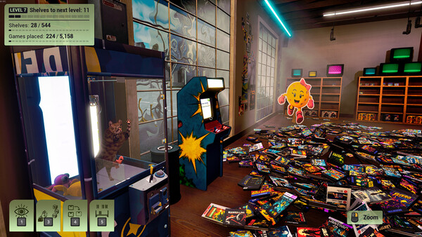 MY CAT SCATTERED GAMES: Tidy Videogame Supermarket screenshot 4