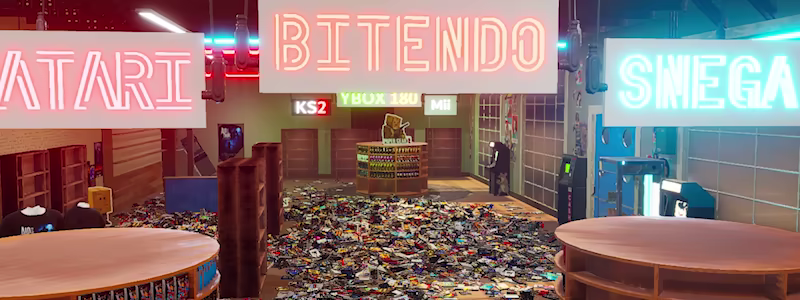 MY CAT SCATTERED GAMES: Tidy Videogame Supermarket 1