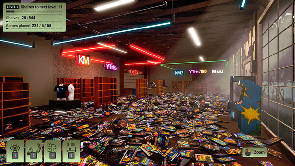 MY CAT SCATTERED GAMES: Tidy Videogame Supermarket 스크린샷 1