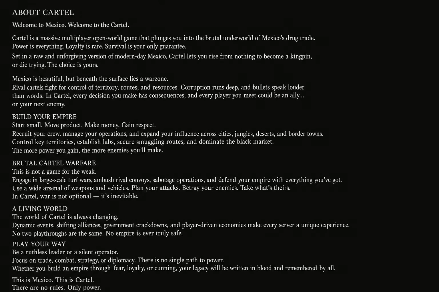 Cartel screenshot 1