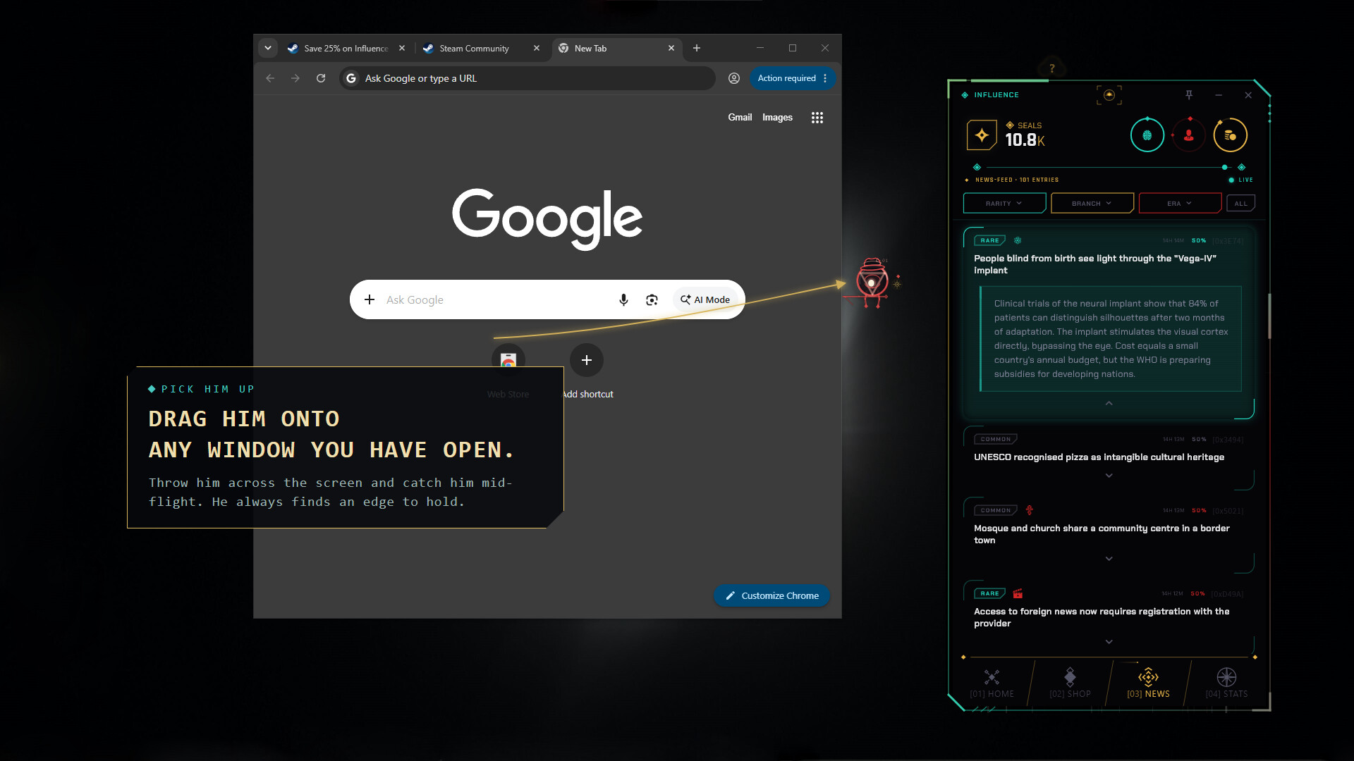 Influence screenshot 2