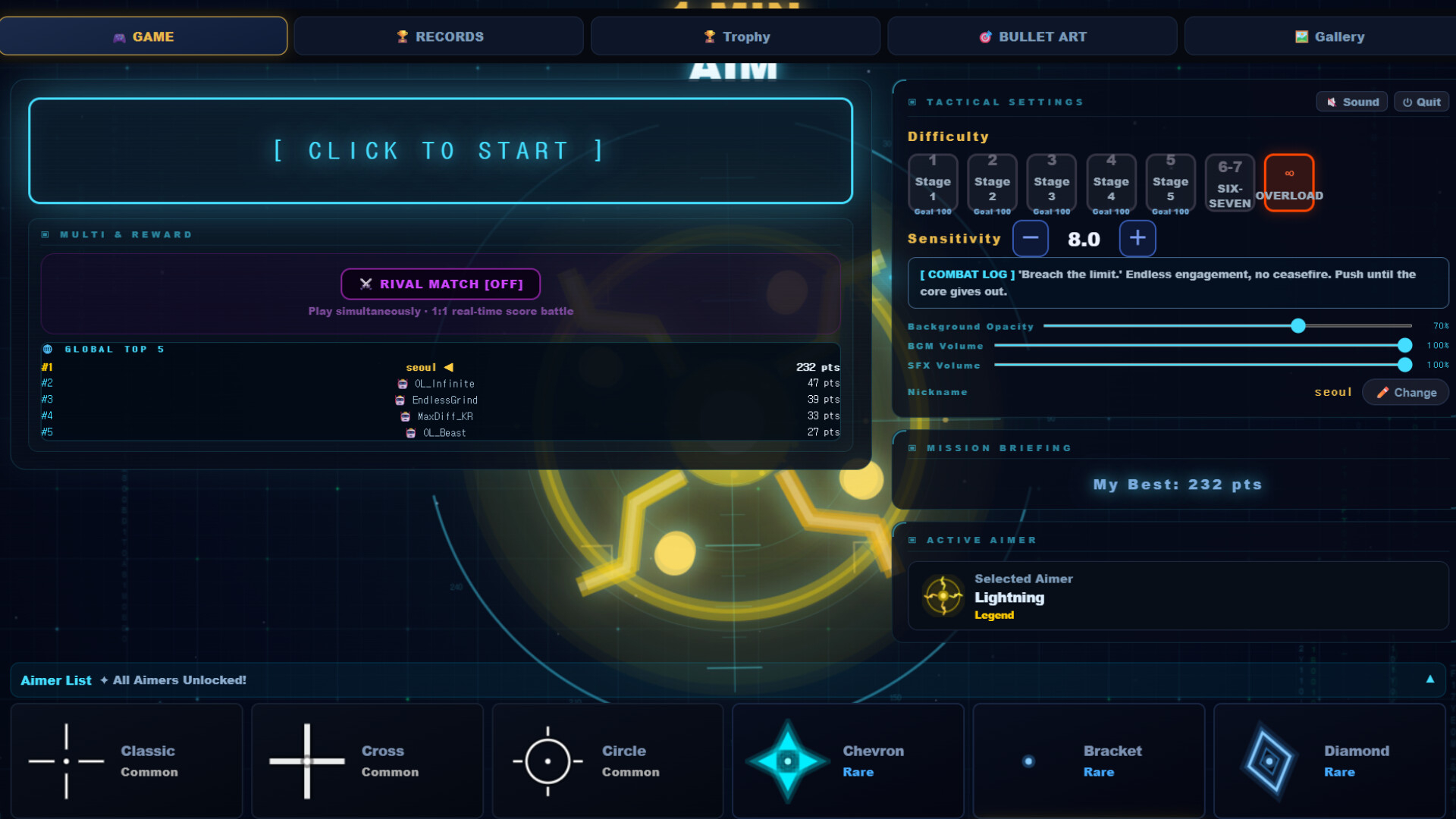 1 MIN AIM: Neo Seoul screenshot 6