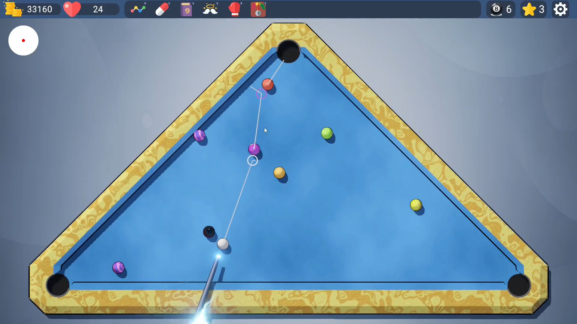 Twisted Ball Pool Demo screenshot 1