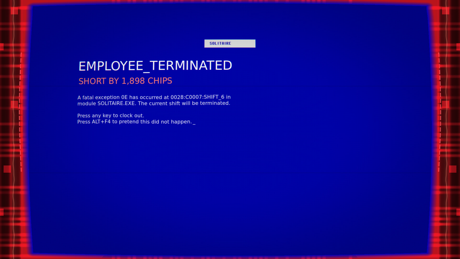 SOLITAIRE.EXE: A Roguelike on the Night Shift screenshot 12