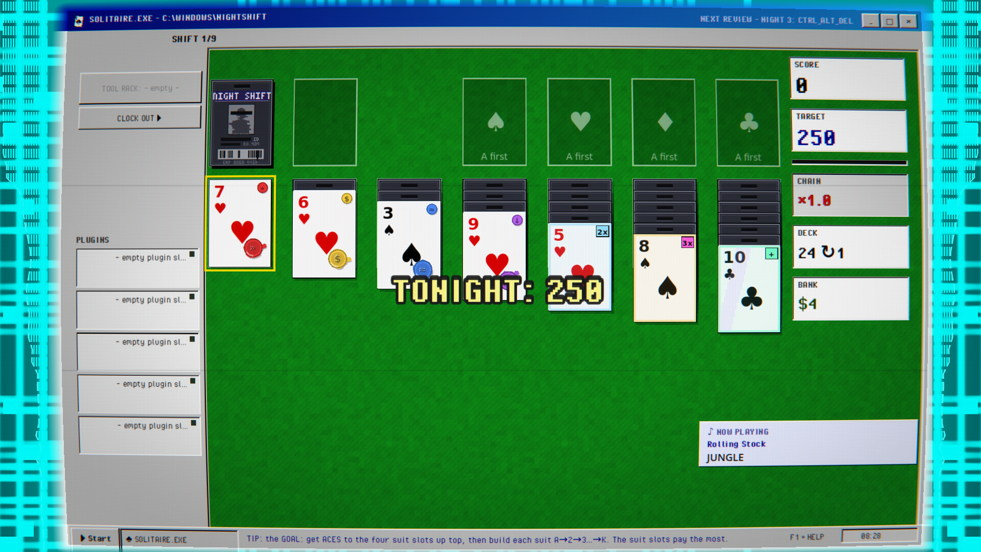 SOLITAIRE.EXE: A Roguelike on the Night Shift screenshot 7