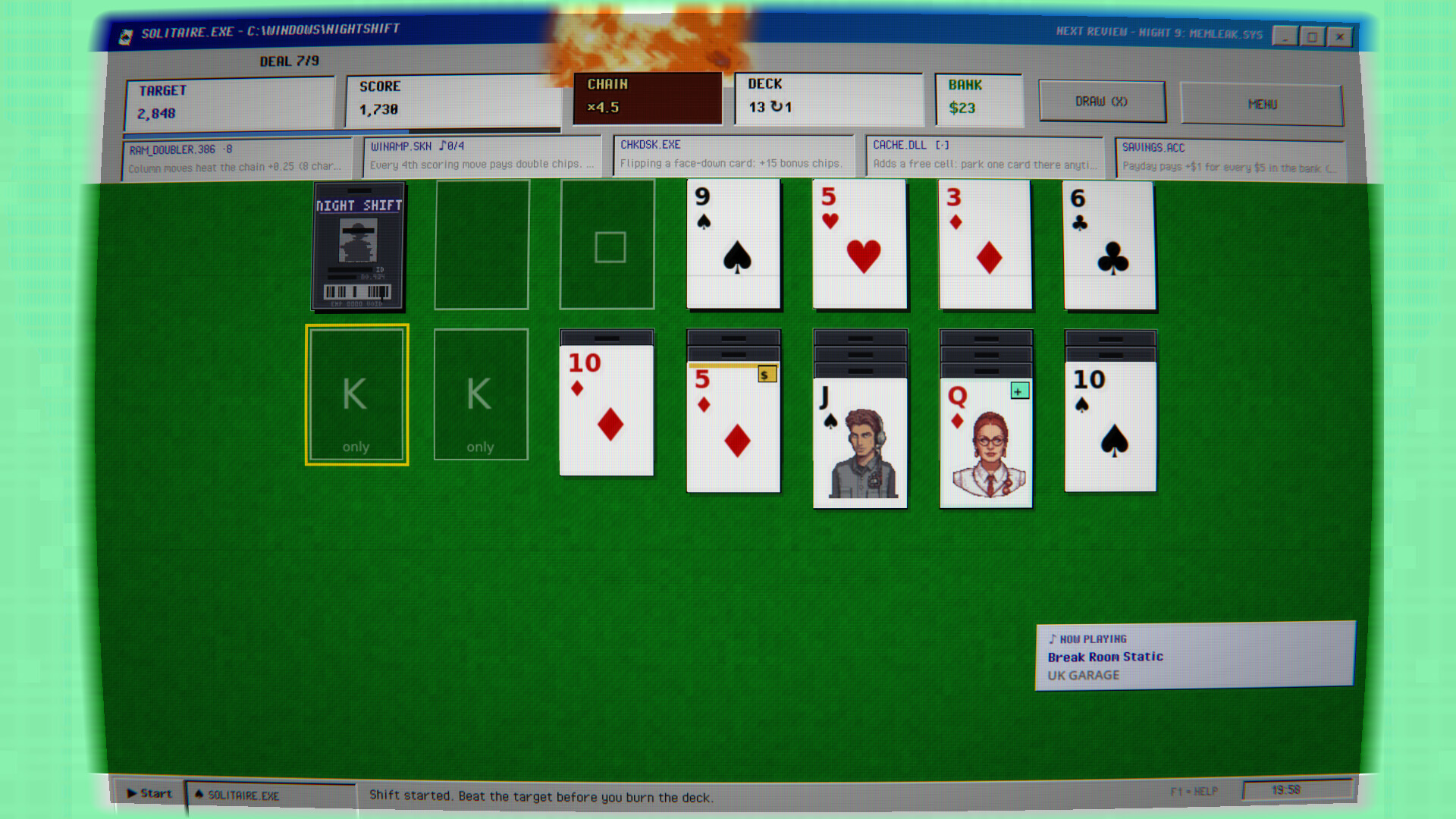SOLITAIRE.EXE: Klondike with a Slot Habit screenshot 4