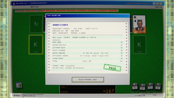 SOLITAIRE.EXE: A Roguelike on the Night Shift screenshot 9