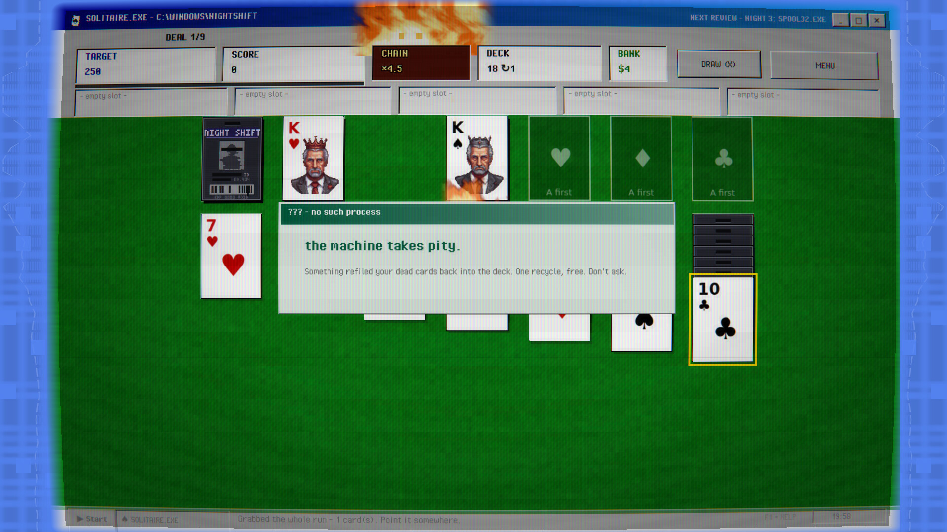 SOLITAIRE.EXE: Klondike with a Slot Habit screenshot 9