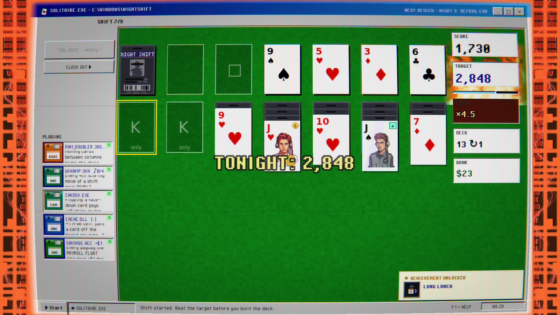 SOLITAIRE.EXE: A Roguelike on the Night Shift screenshot 2