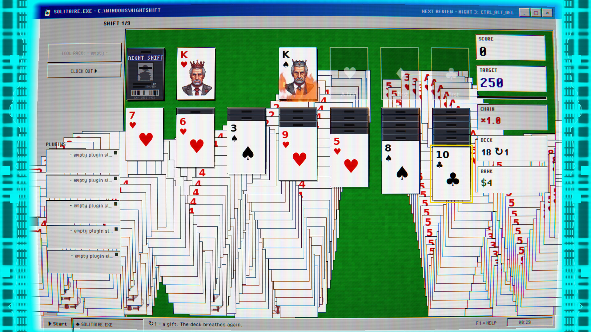 SOLITAIRE.EXE: A Roguelike on the Night Shift screenshot 4