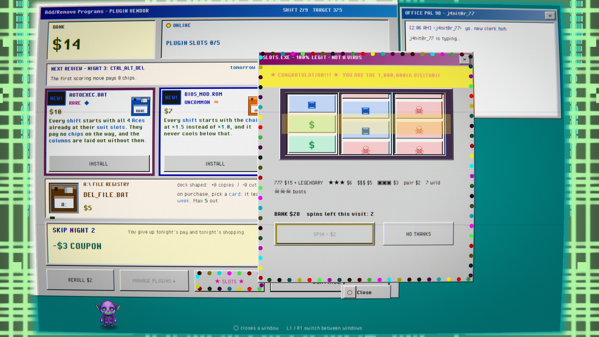 SOLITAIRE.EXE: A Roguelike on the Night Shift screenshot 5