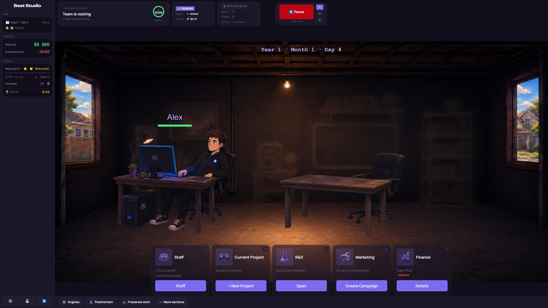 One More Release: Indie Studio Tycoon screenshot 1