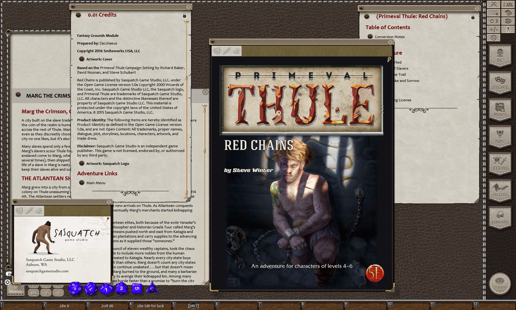 Fantasy Grounds - 5E: Primeval Thule: Red Chainsのスクリーンショット 1