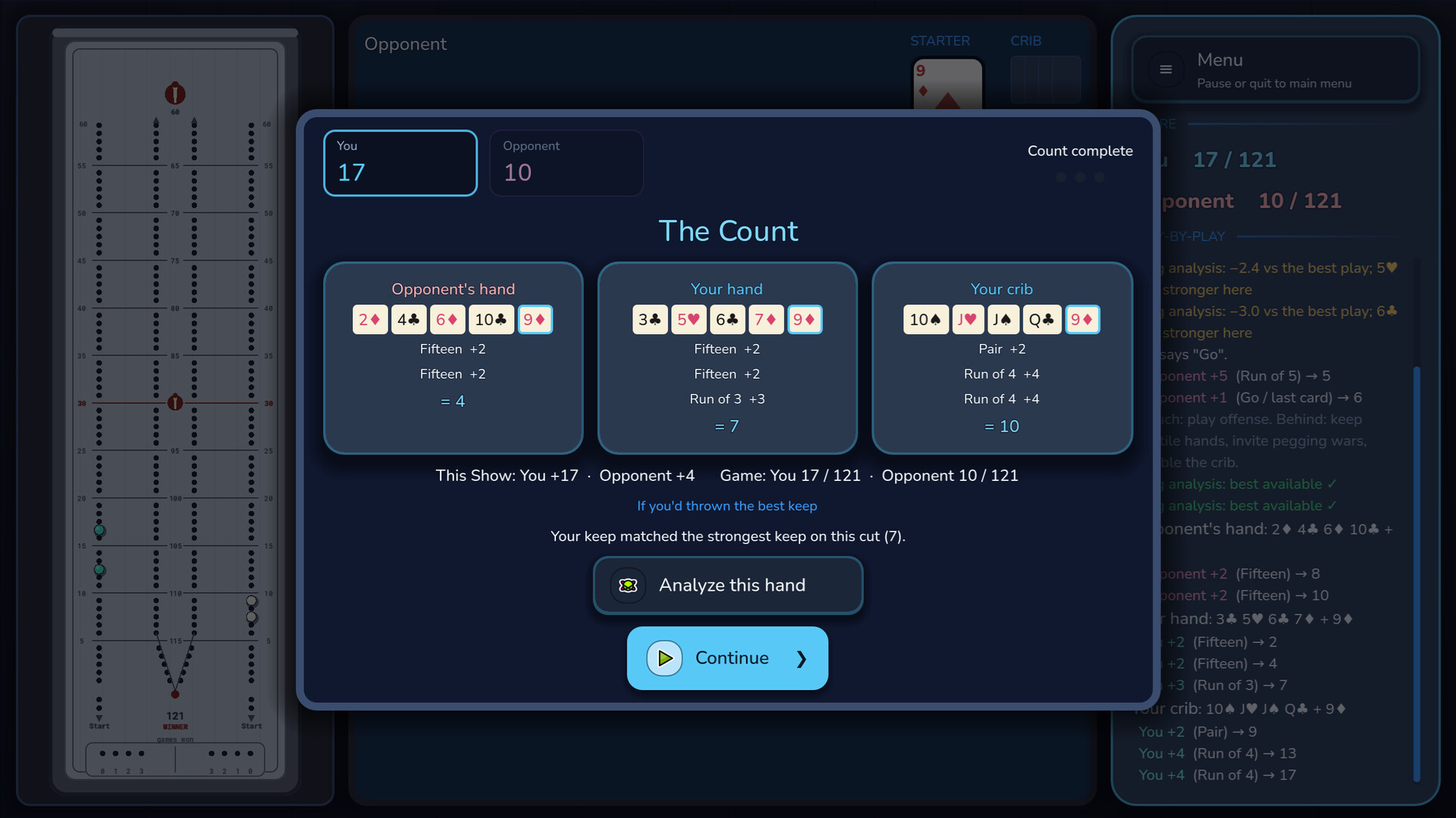 Just Cribbage screenshot 3