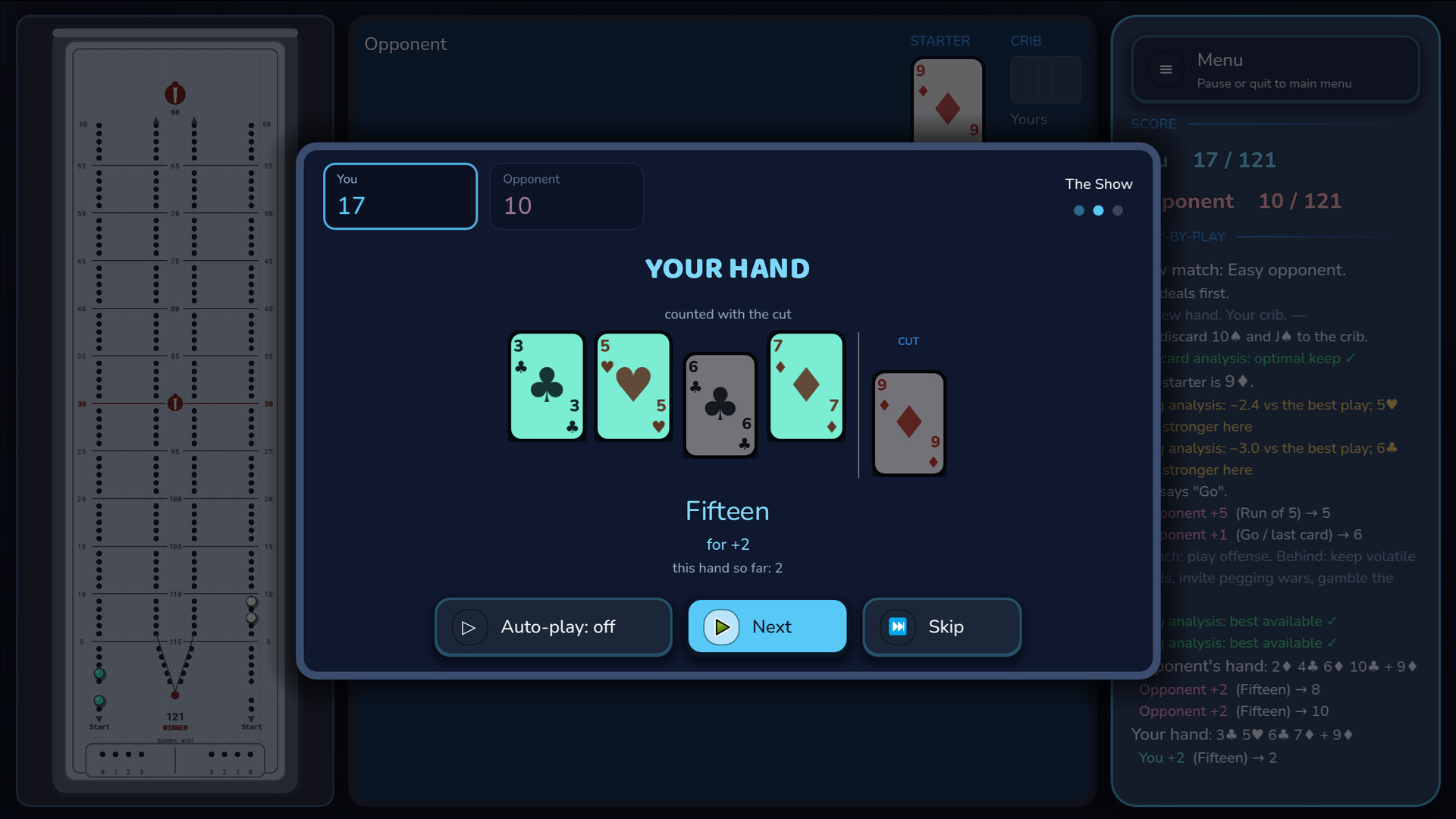 Just Cribbage screenshot 2