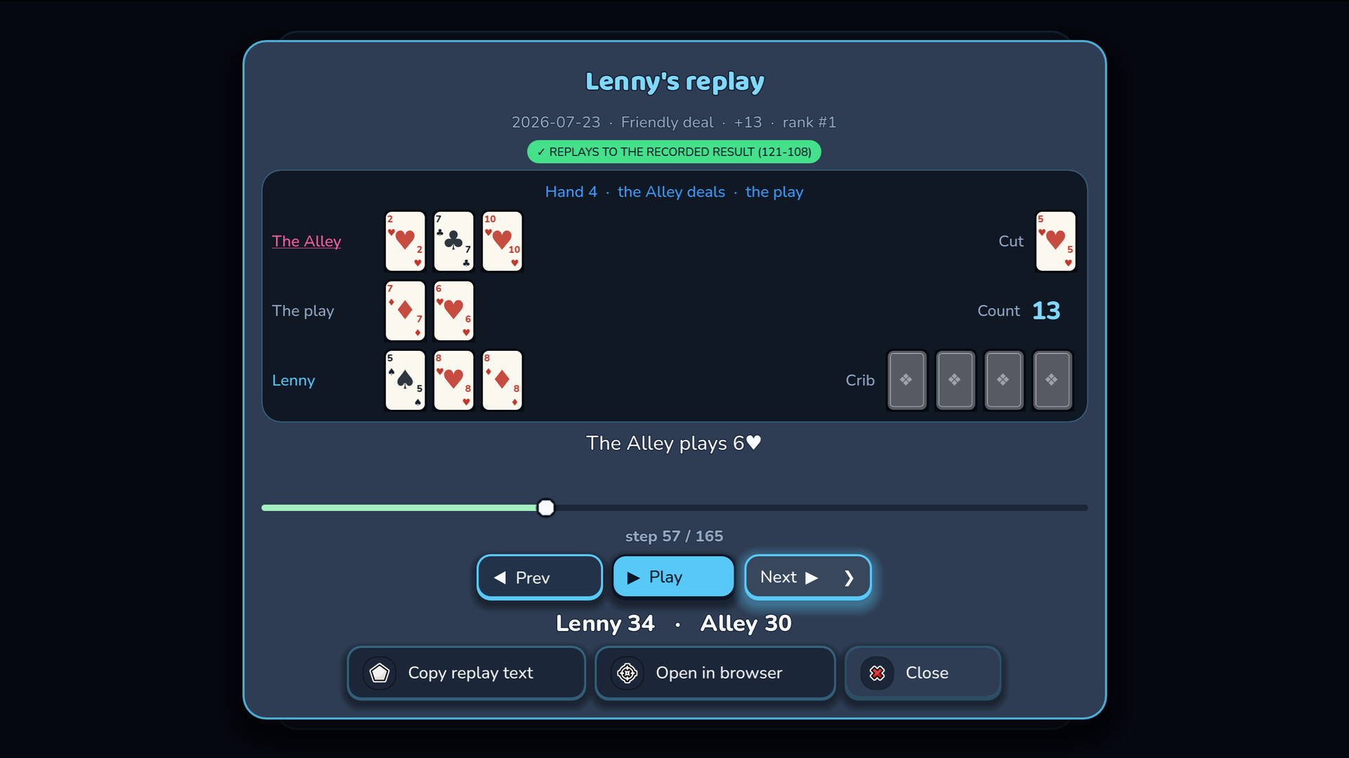 Just Cribbage screenshot 4