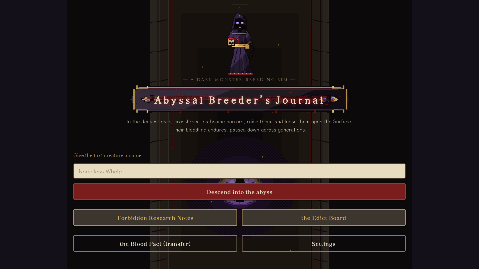Abyssal Breeder's Journal